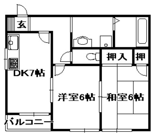 ハーティハイツの物件間取画像